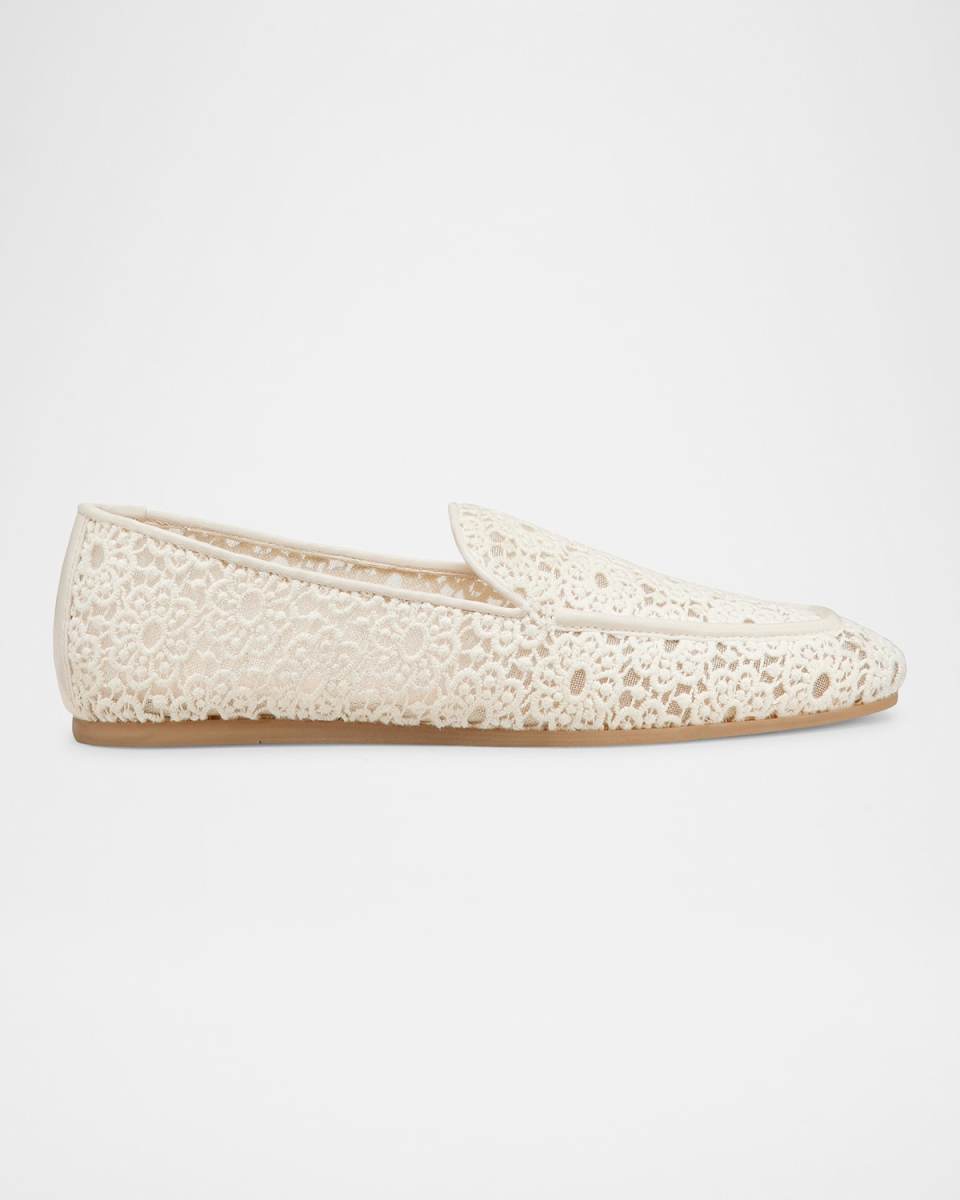 Lee Crochet Leather Loafers